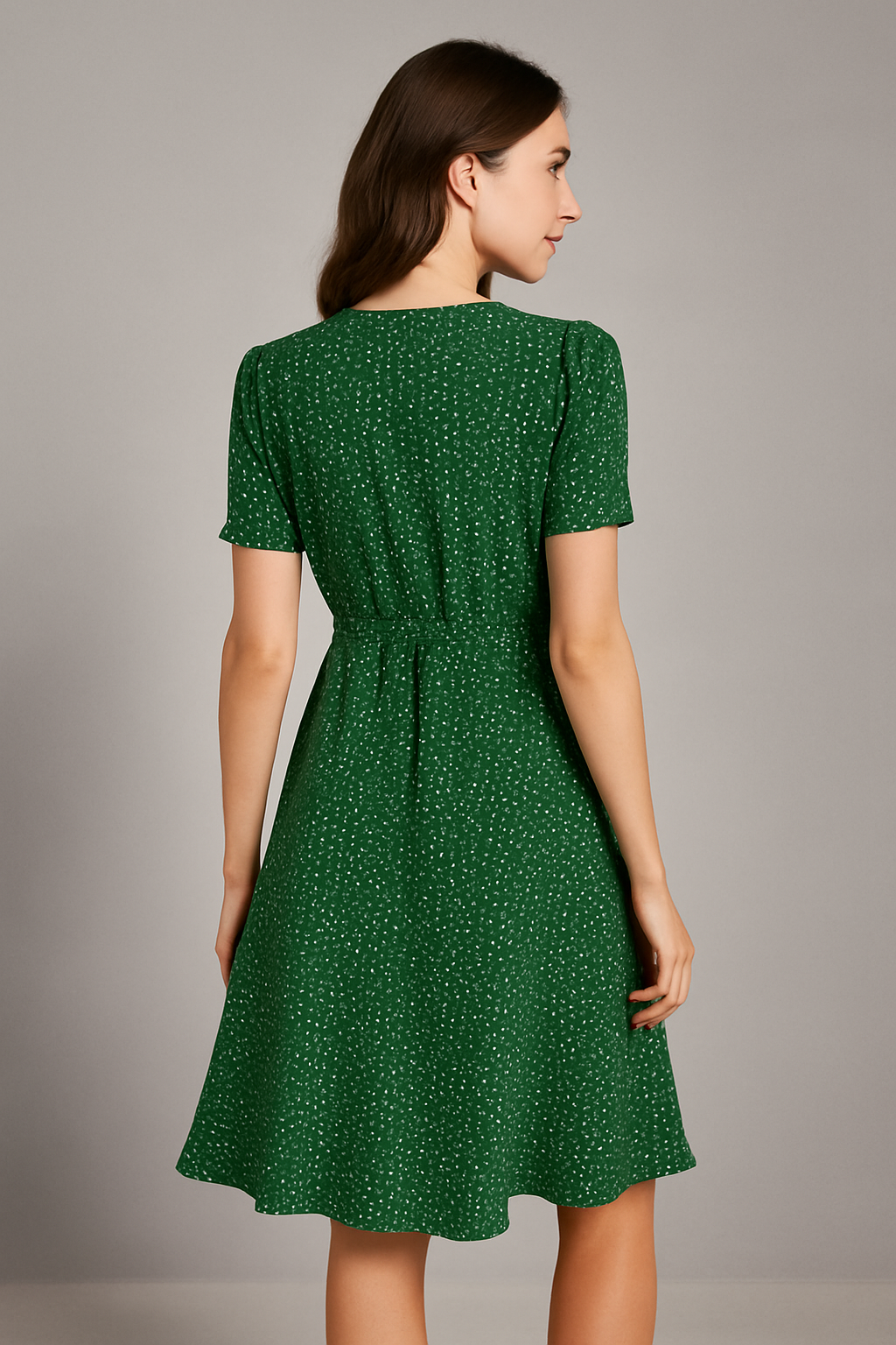 Women's Summer Midi Dress With V-Neck