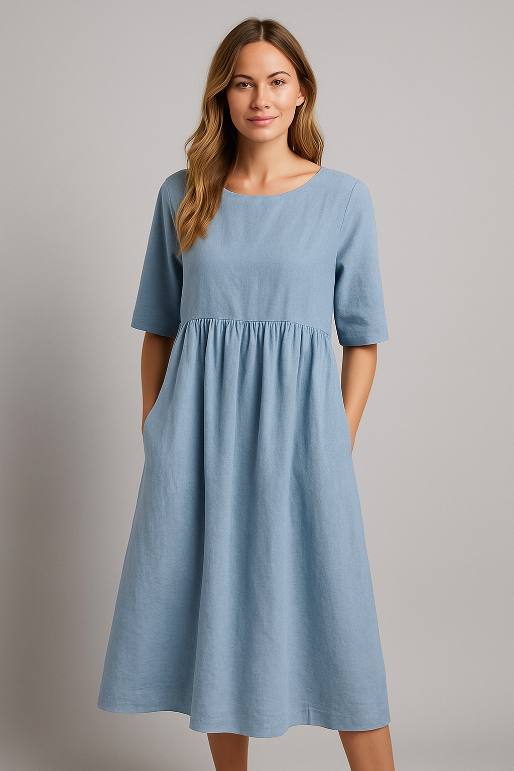 Women's Boho Long Sleeve Maxi Dress