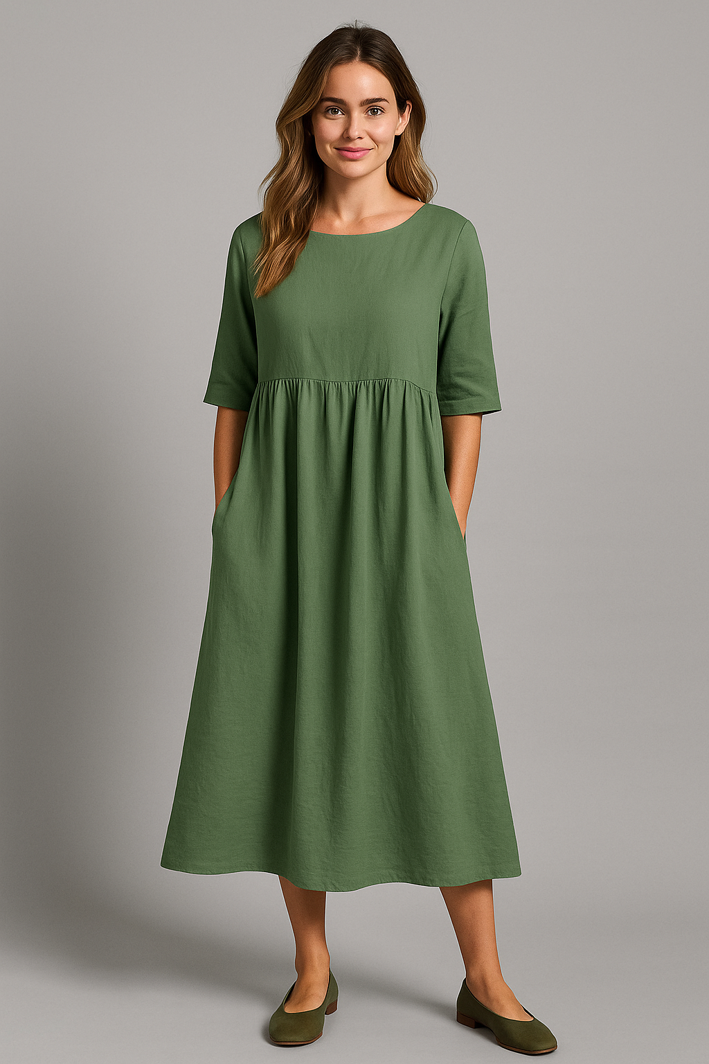 Women's Boho Long Sleeve Maxi Dress