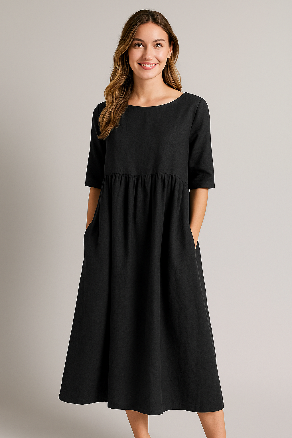 Women's Boho Long Sleeve Maxi Dress