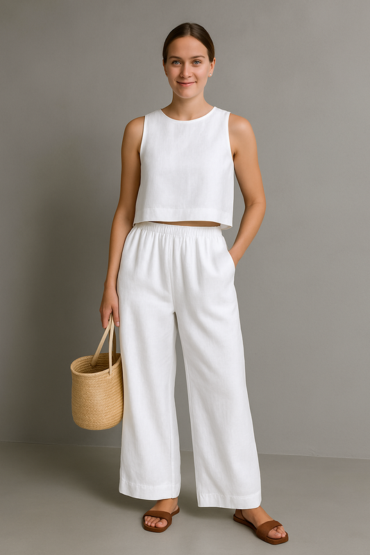 Women's Summer Two Piece Tank Top and Pants Set