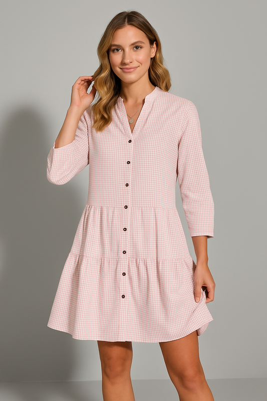 Women's Summer Midi Shirt Dress
