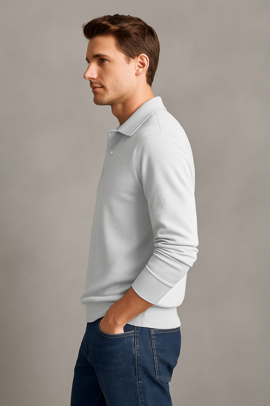 Men's Long Sleeve Summer Polo