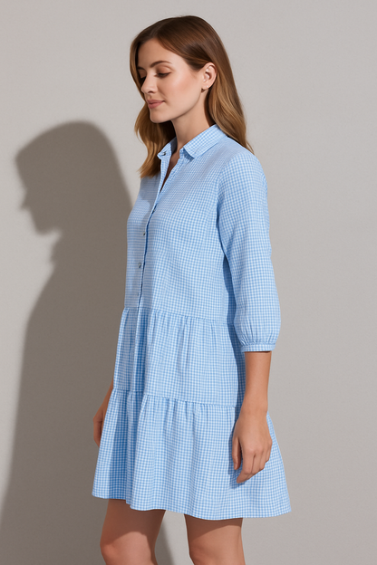 Women's Summer Midi Shirt Dress